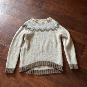 Mary Alpaca Crew Neck Sweater - Made in Italy - Sz Medium
